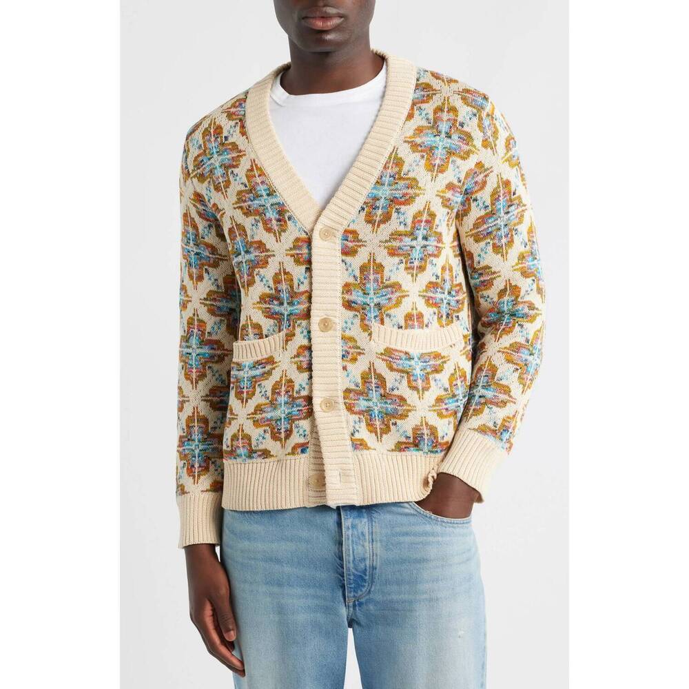 NEW CORRIDOR mariposa cardigan top in natural